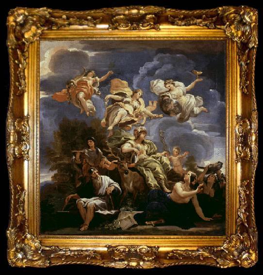 framed  Luca  Giordano Allegory of Prudence, ta009-2